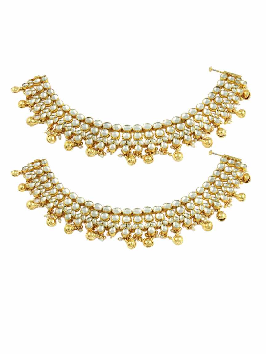 PAYAL ANKLET in JADAU KUNDAN Style | Design - 14004