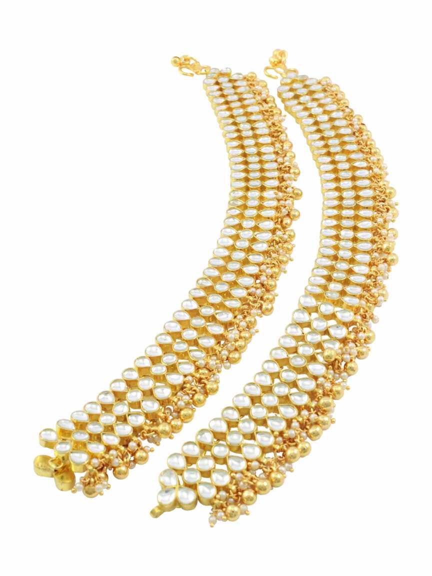 PAYAL ANKLET in JADAU KUNDAN Style | Design - 15365