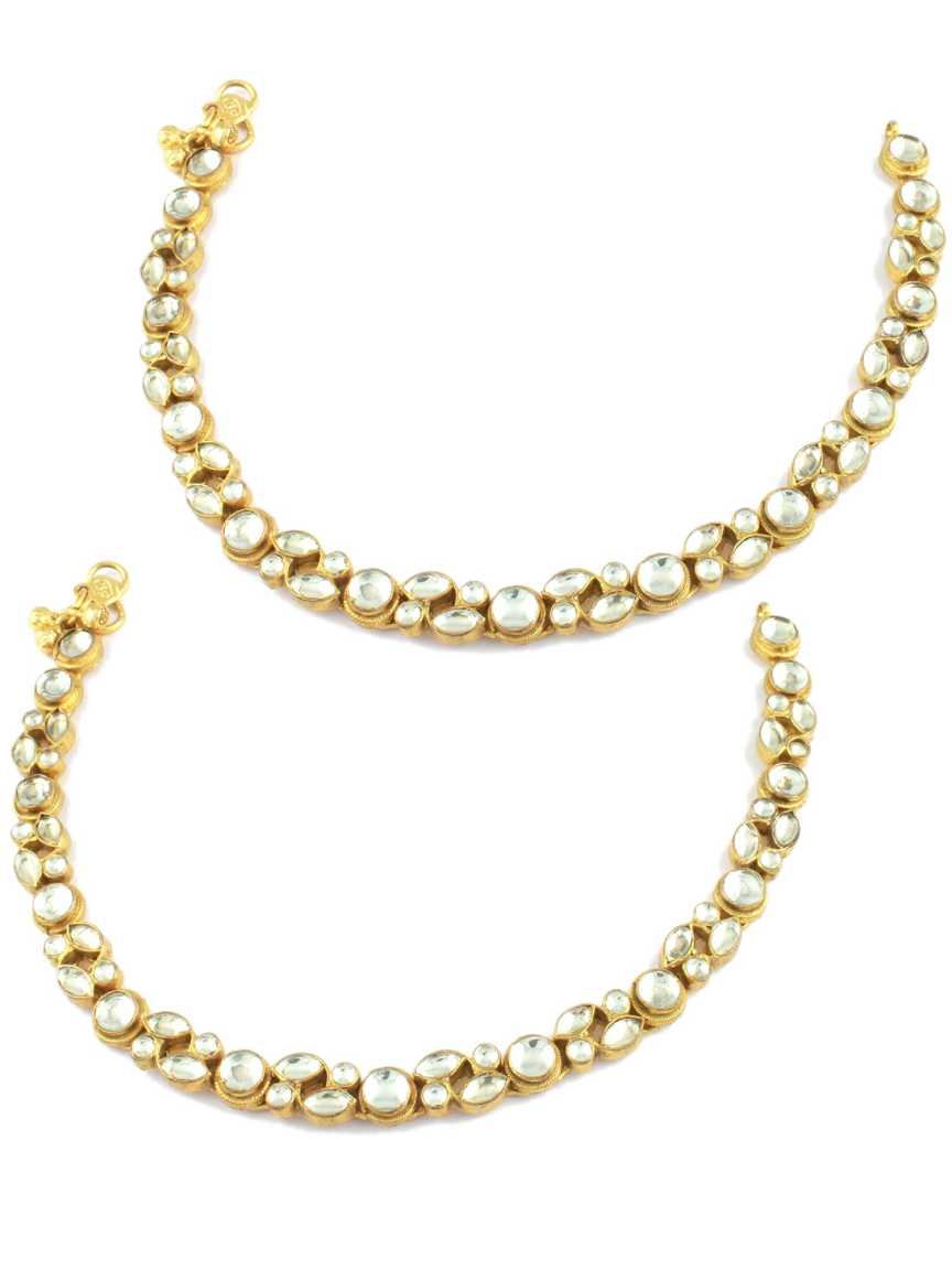 PAYAL ANKLET in JADAU KUNDAN Style | Design - 15976