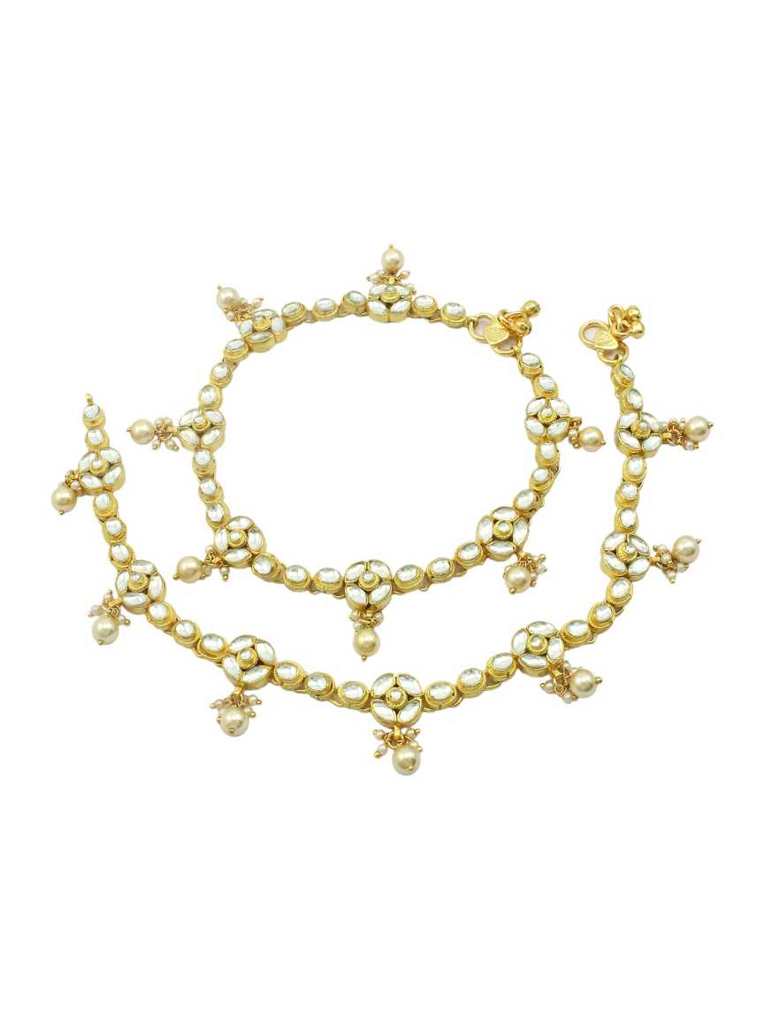 PAYAL ANKLET in JADAU KUNDAN Style | Design - 16003