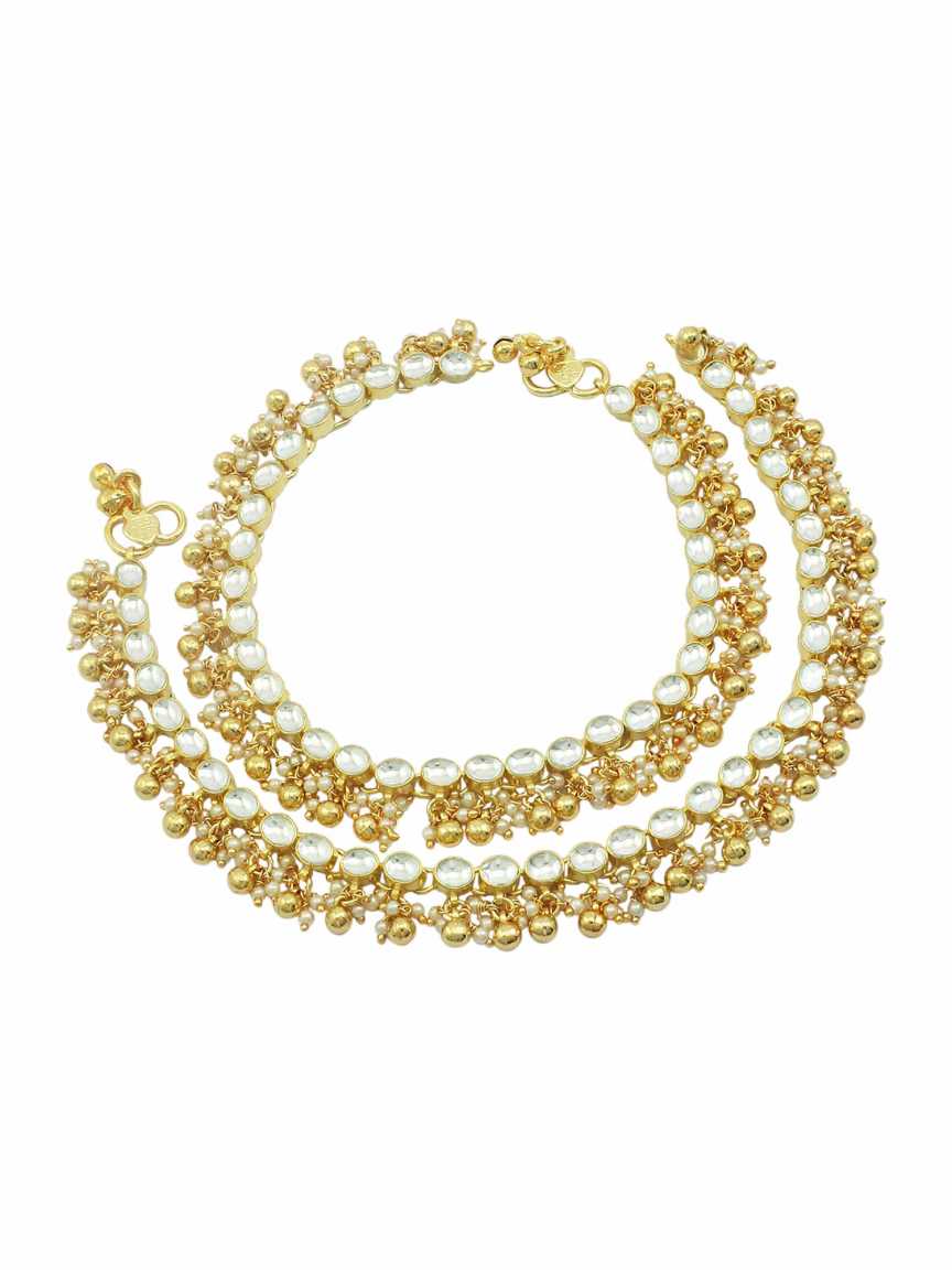 PAYAL ANKLET in JADAU KUNDAN Style | Design - 16133