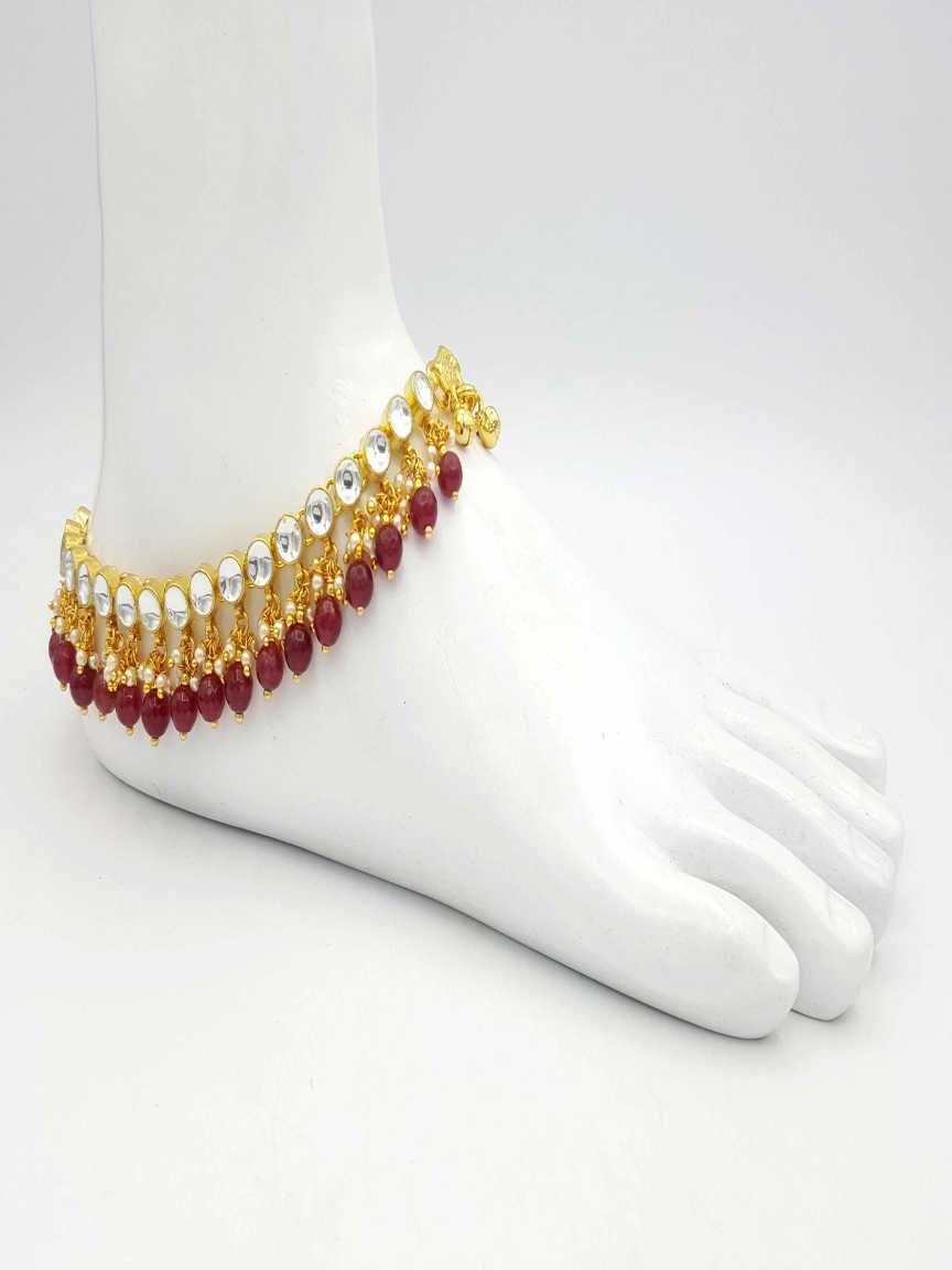 PAYAL ANKLET in JADAU KUNDAN Style | Design - 17501