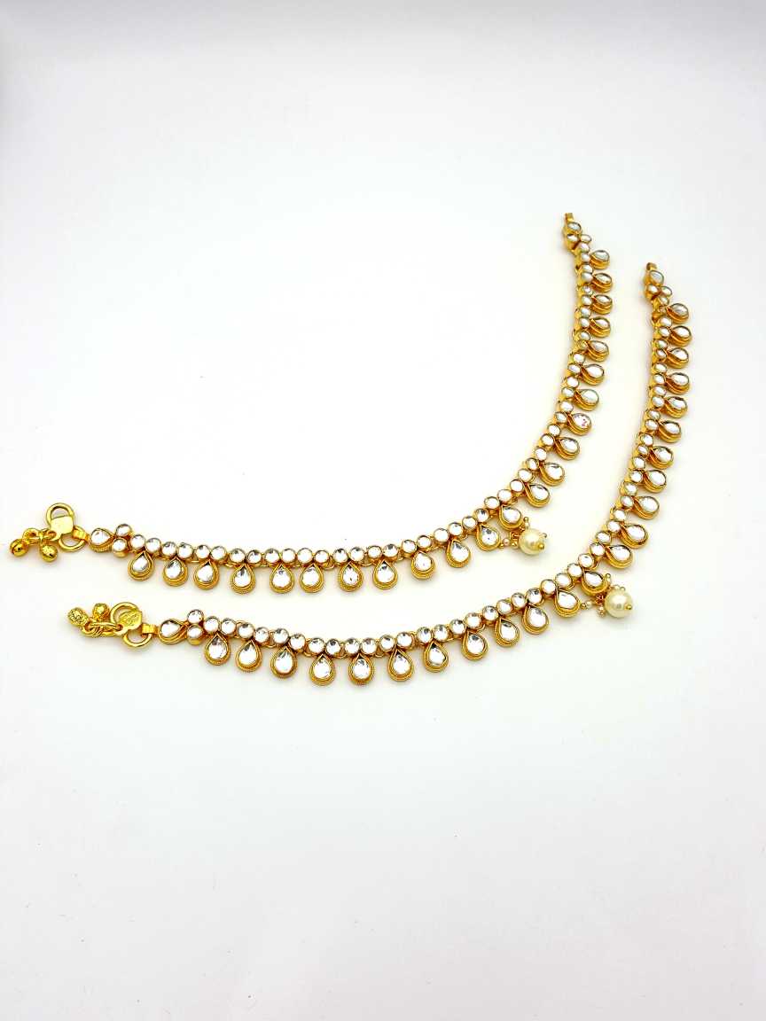 PAYAL ANKLET in JADAU KUNDAN Style | Design - 17723