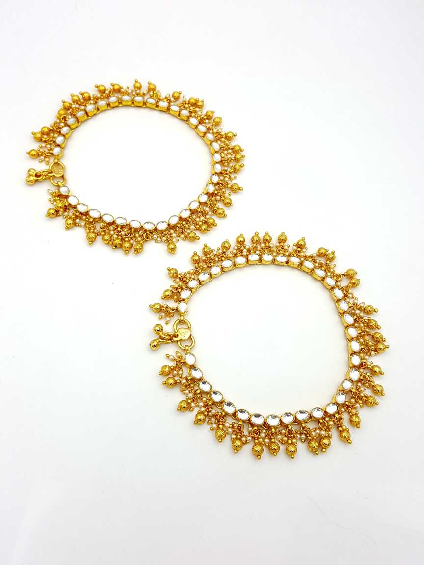 PAYAL ANKLET in JADAU KUNDAN Style | Design - 17804