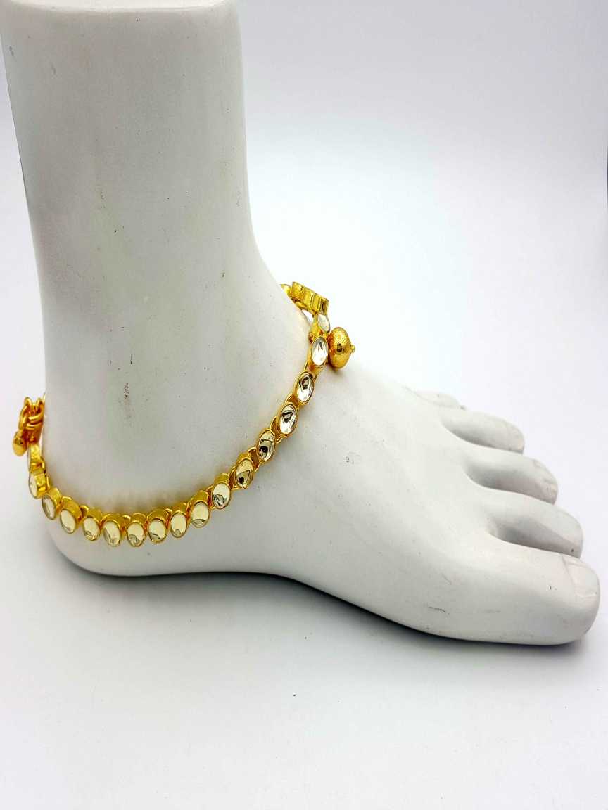 PAYAL ANKLET in JADAU KUNDAN Style | Design - 17930