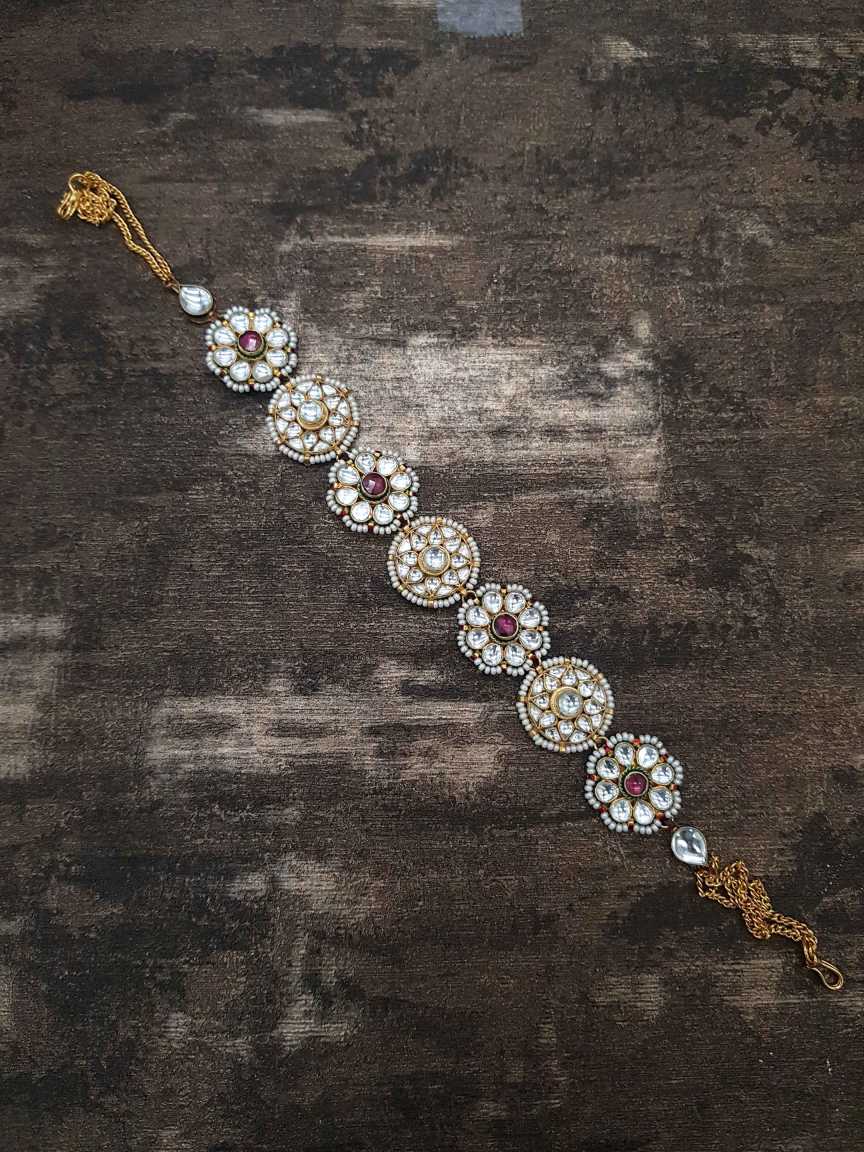 SHEESH PATTI HAIR BAND in JADAU KUNDAN Style | Design - 21053