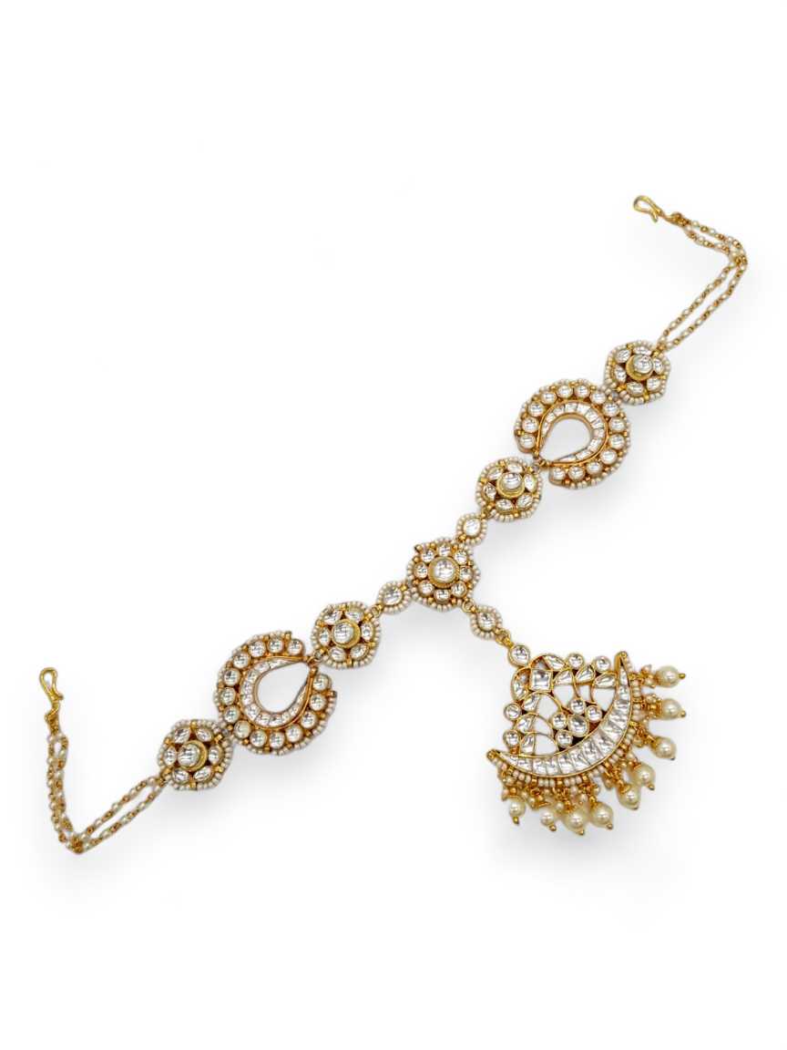 SHEESH PATTI HAIR BAND in JADAU KUNDAN Style | Design - 21241