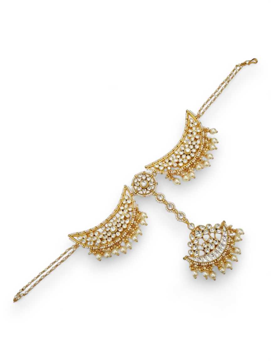 SHEESH PATTI HAIR BAND in JADAU KUNDAN Style | Design - 21242