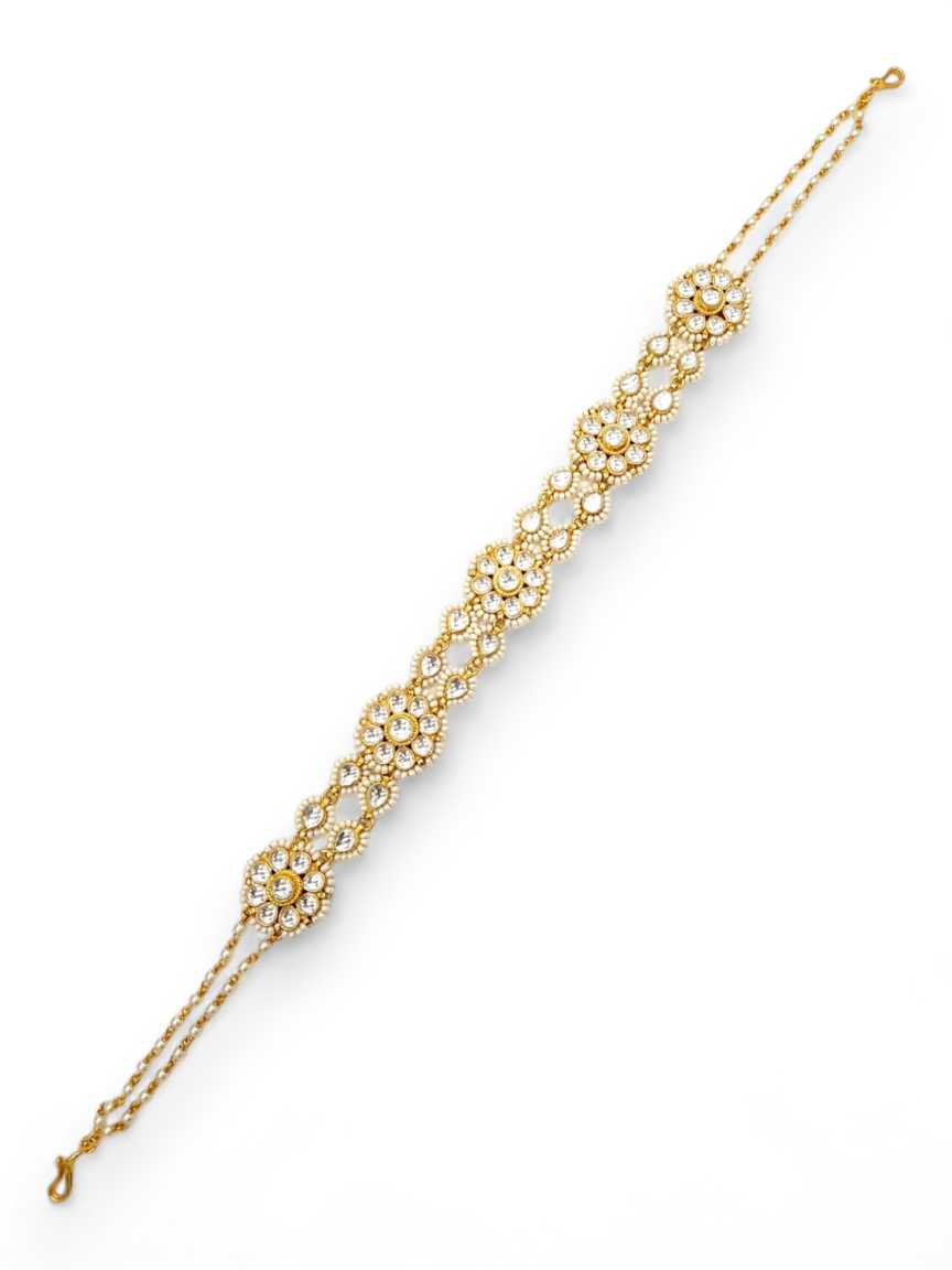 SHEESH PATTI HAIR BAND in JADAU KUNDAN Style | Design - 21252