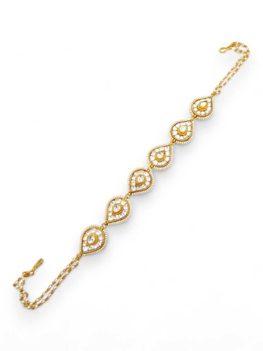 SHEESH PATTI HAIR BAND in JADAU KUNDAN Style | Design - 21264