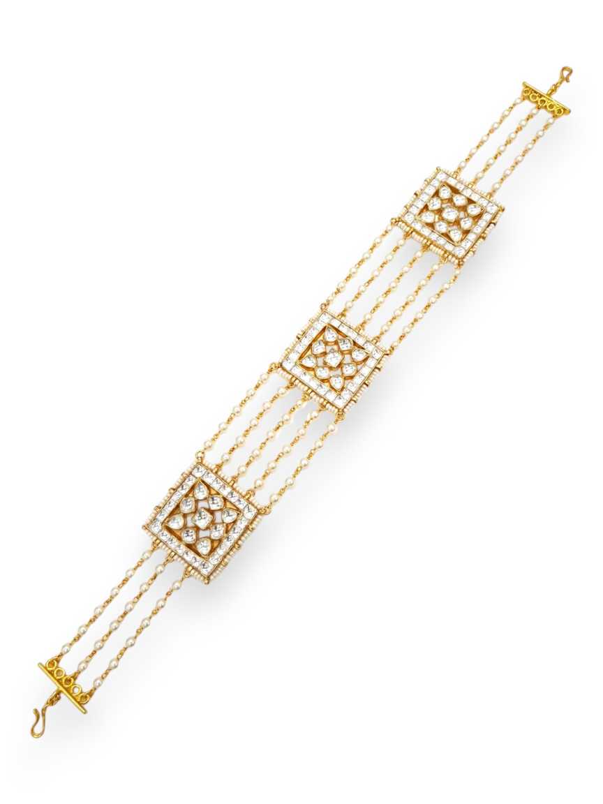 SHEESH PATTI HAIR BAND in JADAU KUNDAN Style | Design - 21267