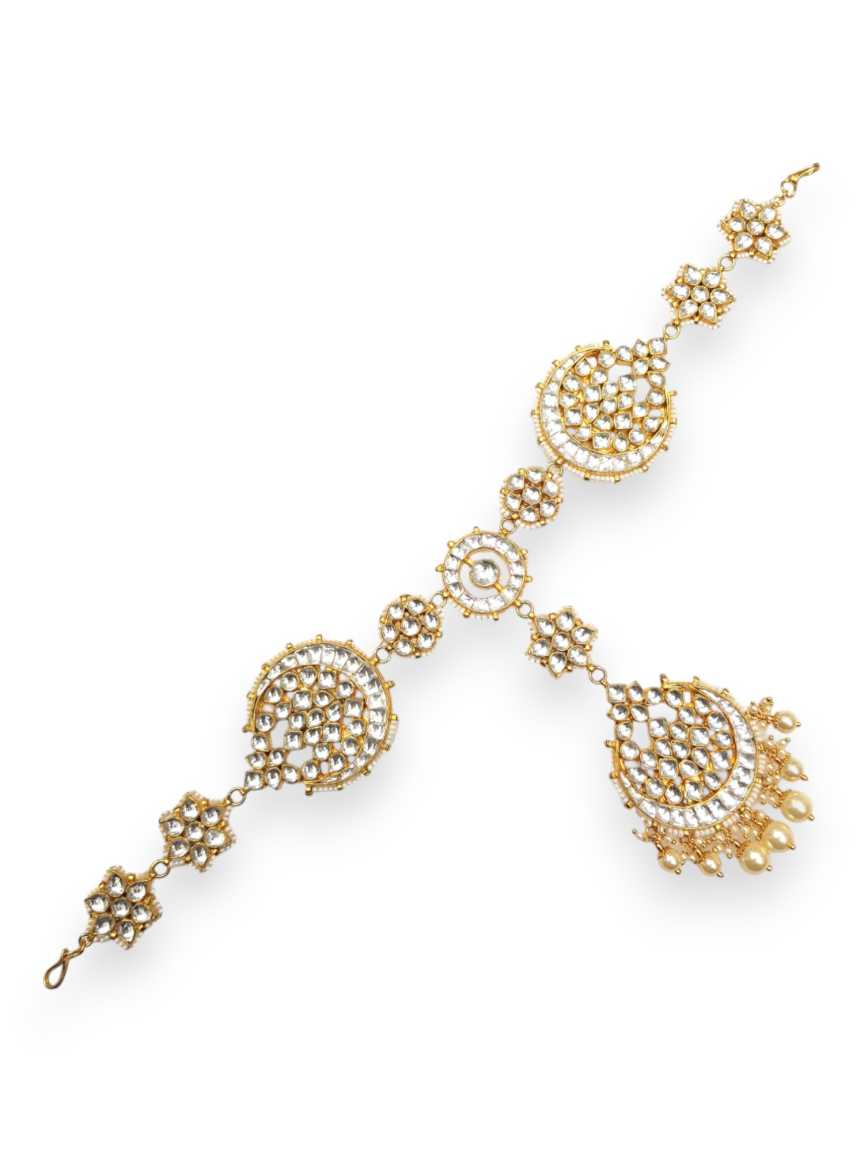 SHEESH PATTI HAIR BAND in JADAU KUNDAN Style | Design - 21360