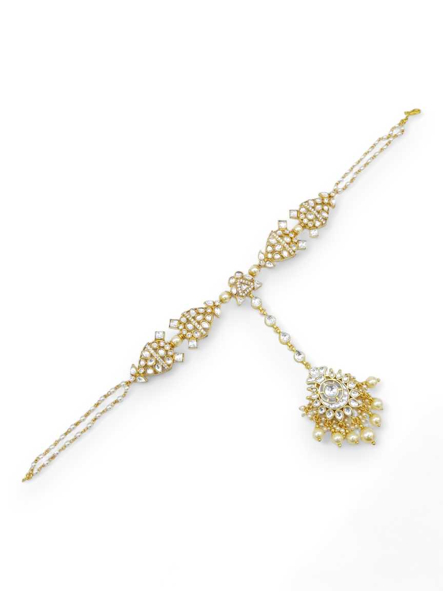 SHEESH PATTI HAIR BAND in JADAU KUNDAN Style | Design - 21740