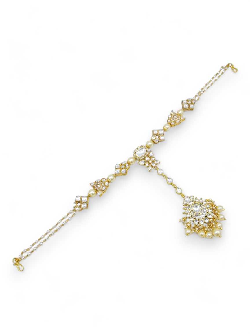 SHEESH PATTI HAIR BAND in JADAU KUNDAN Style | Design - 21741