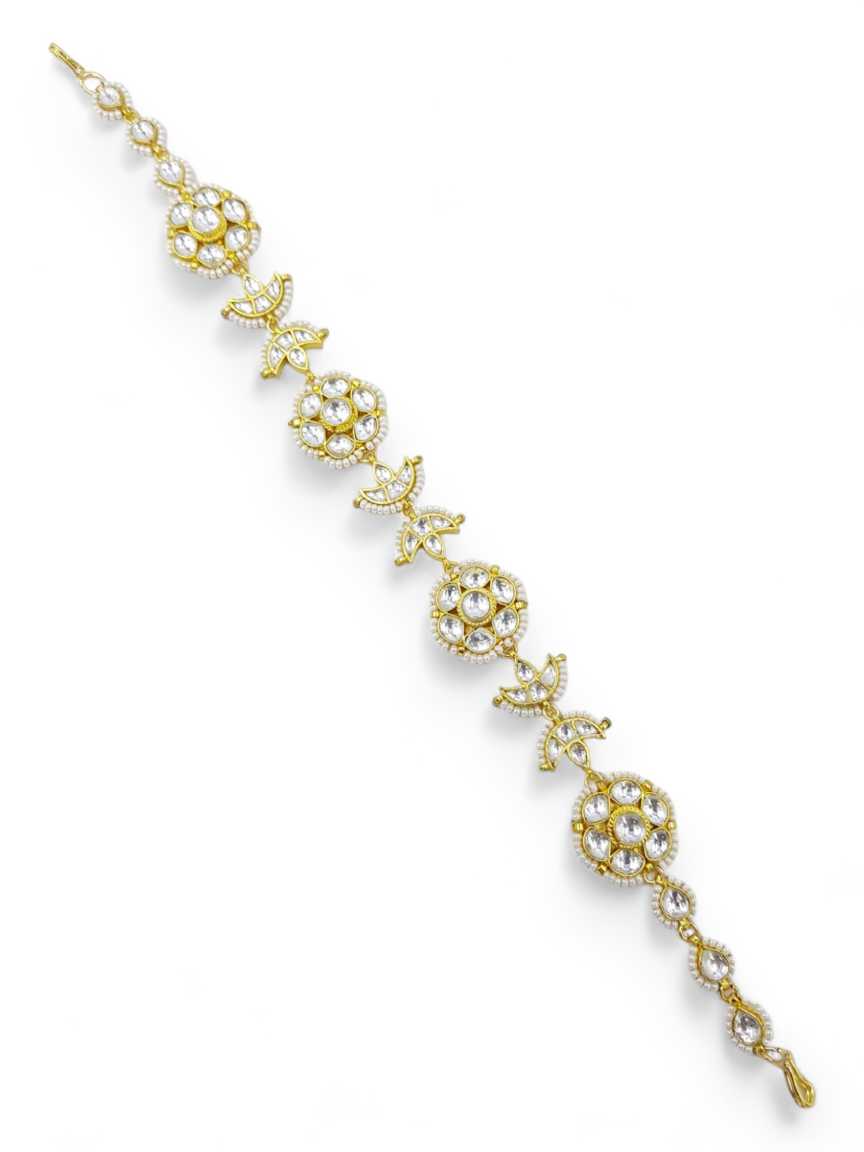 SHEESH PATTI HAIR BAND in JADAU KUNDAN Style | Design - 21827