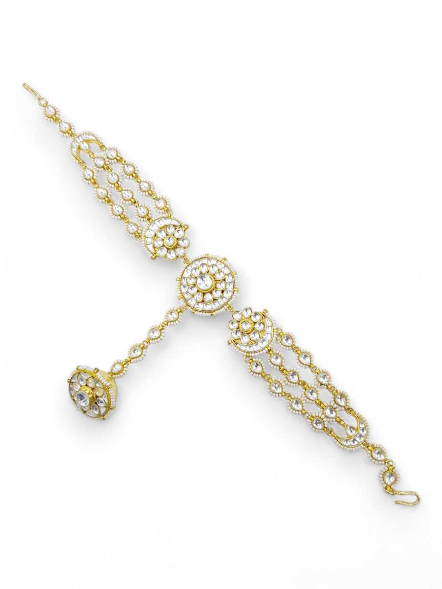 SHEESH PATTI HAIR BAND in JADAU KUNDAN Style | Design - 21828
