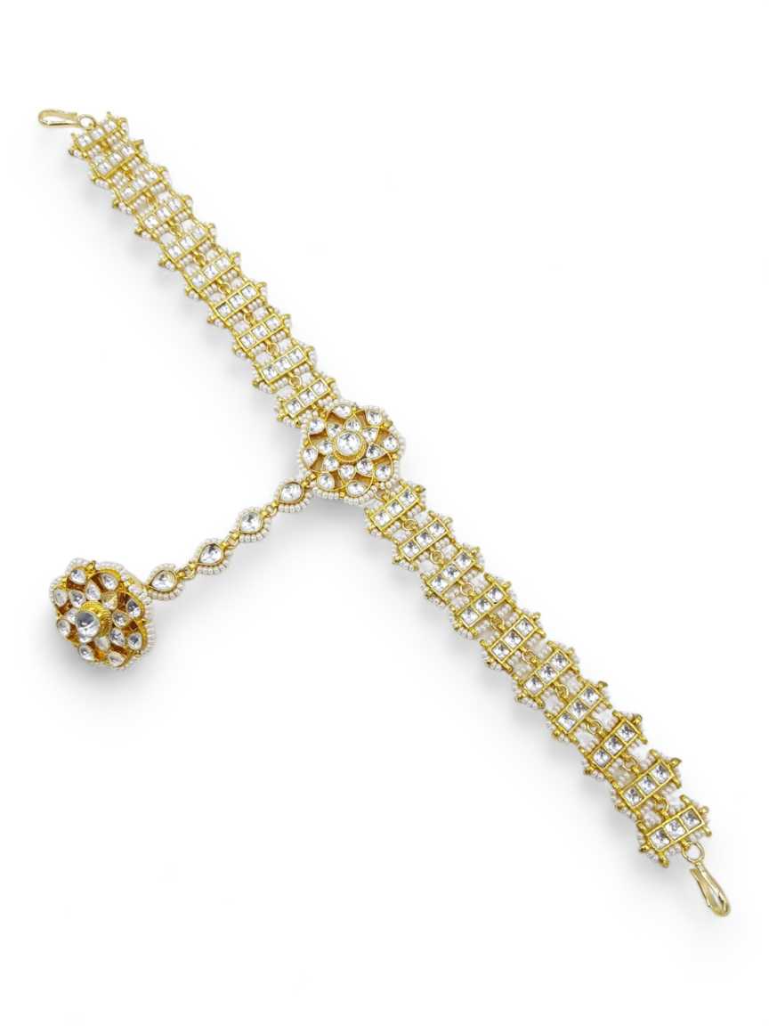 SHEESH PATTI HAIR BAND in JADAU KUNDAN Style | Design - 21829