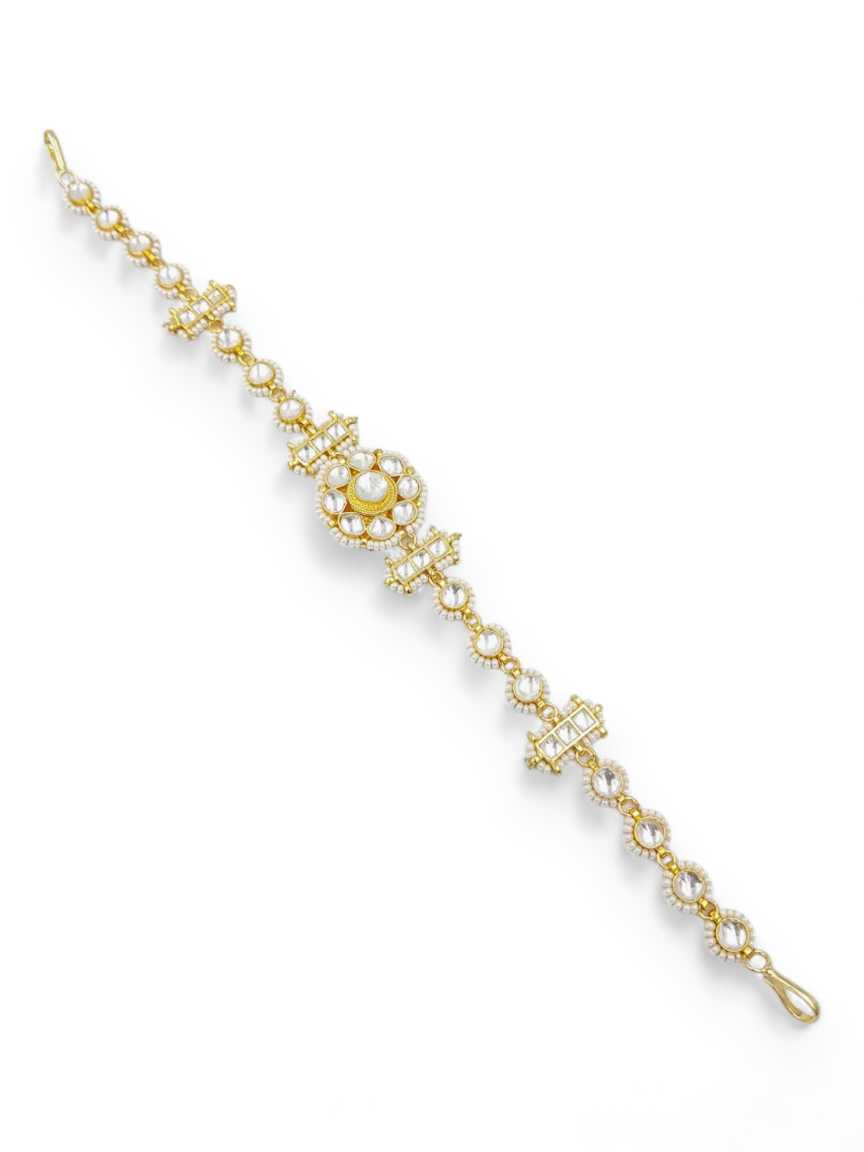 SHEESH PATTI HAIR BAND in JADAU KUNDAN Style | Design - 21989