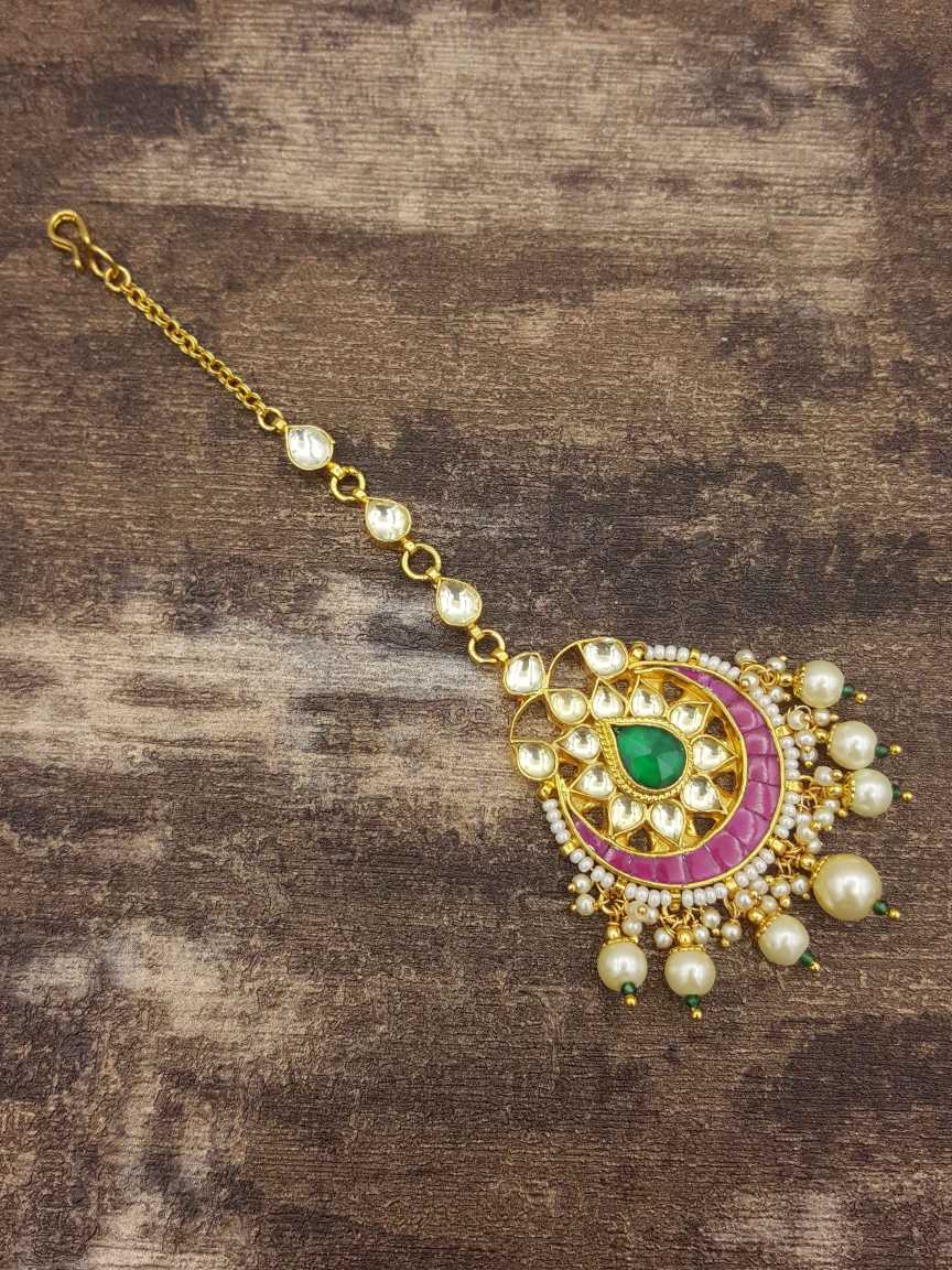 MAANG TIKA in JADAU KUNDAN Style | Design - 20950