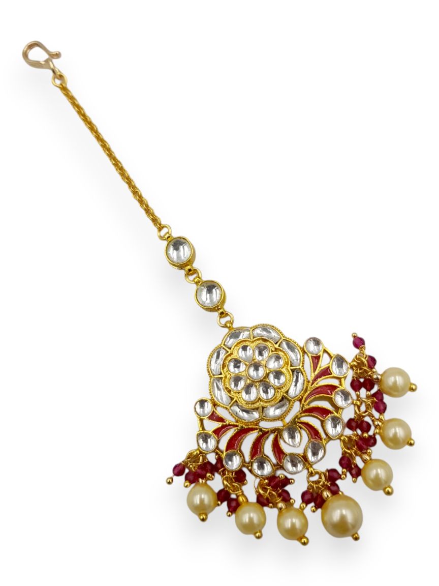 MAANG TIKA IN JADAU KUNDAN STYLE | DESIGN - 23026