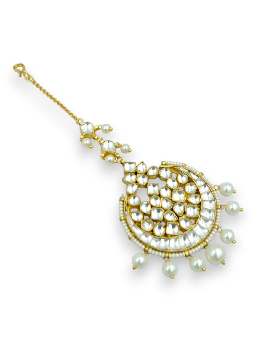 MAANG TIKA IN JADAU KUNDAN STYLE | DESIGN - 24056