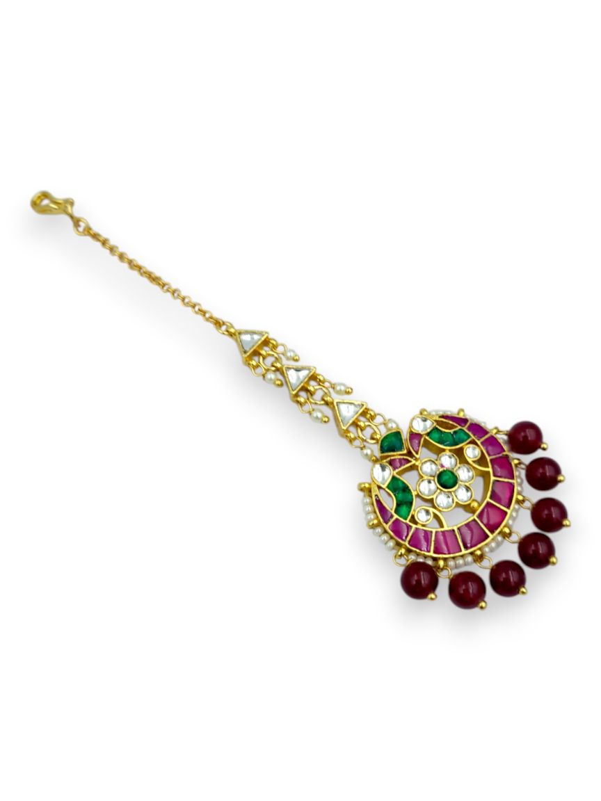 MAANG TIKA IN JADAU KUNDAN STYLE | DESIGN - 24057