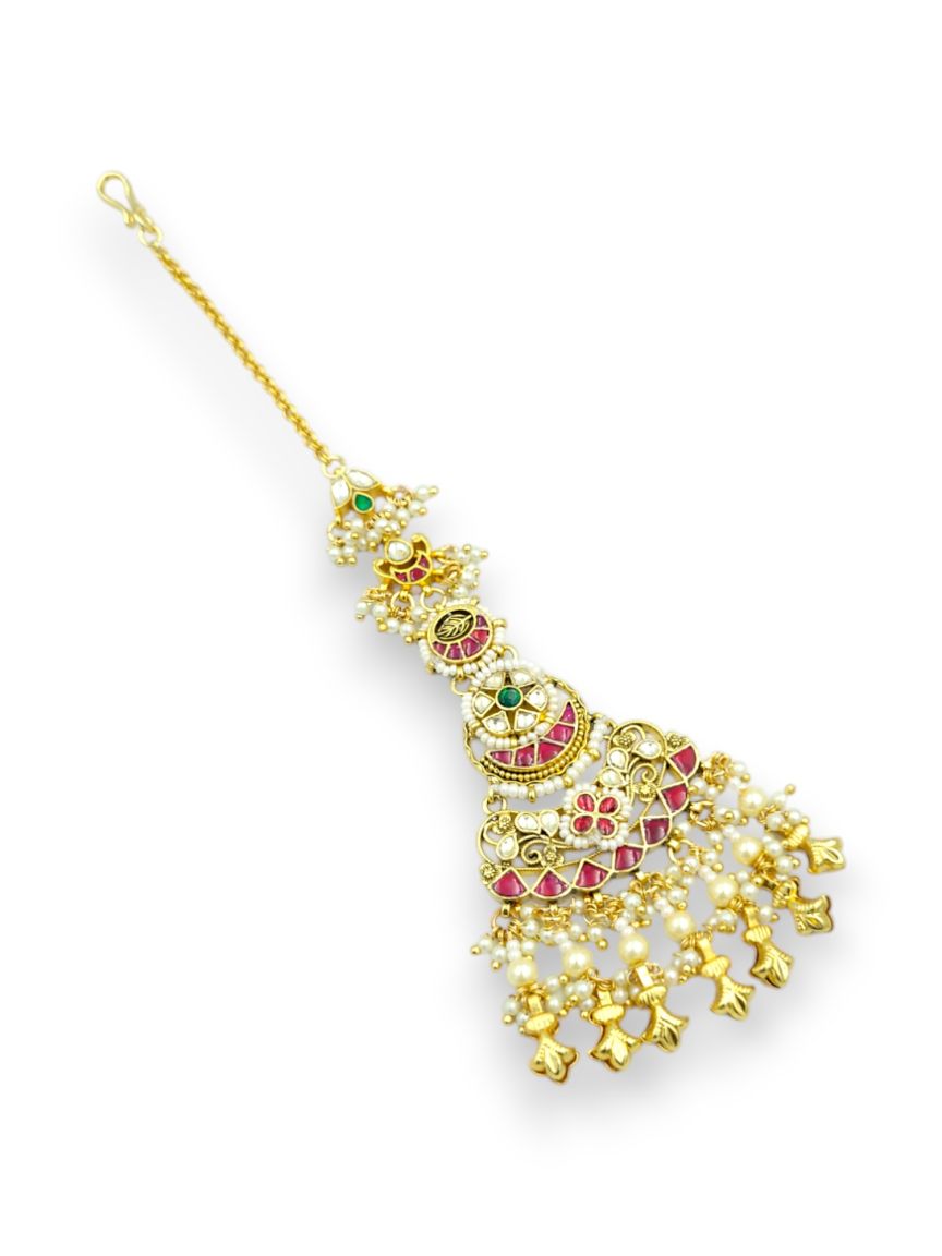 MAANG TIKA IN JADAU KUNDAN STYLE | DESIGN - 24260