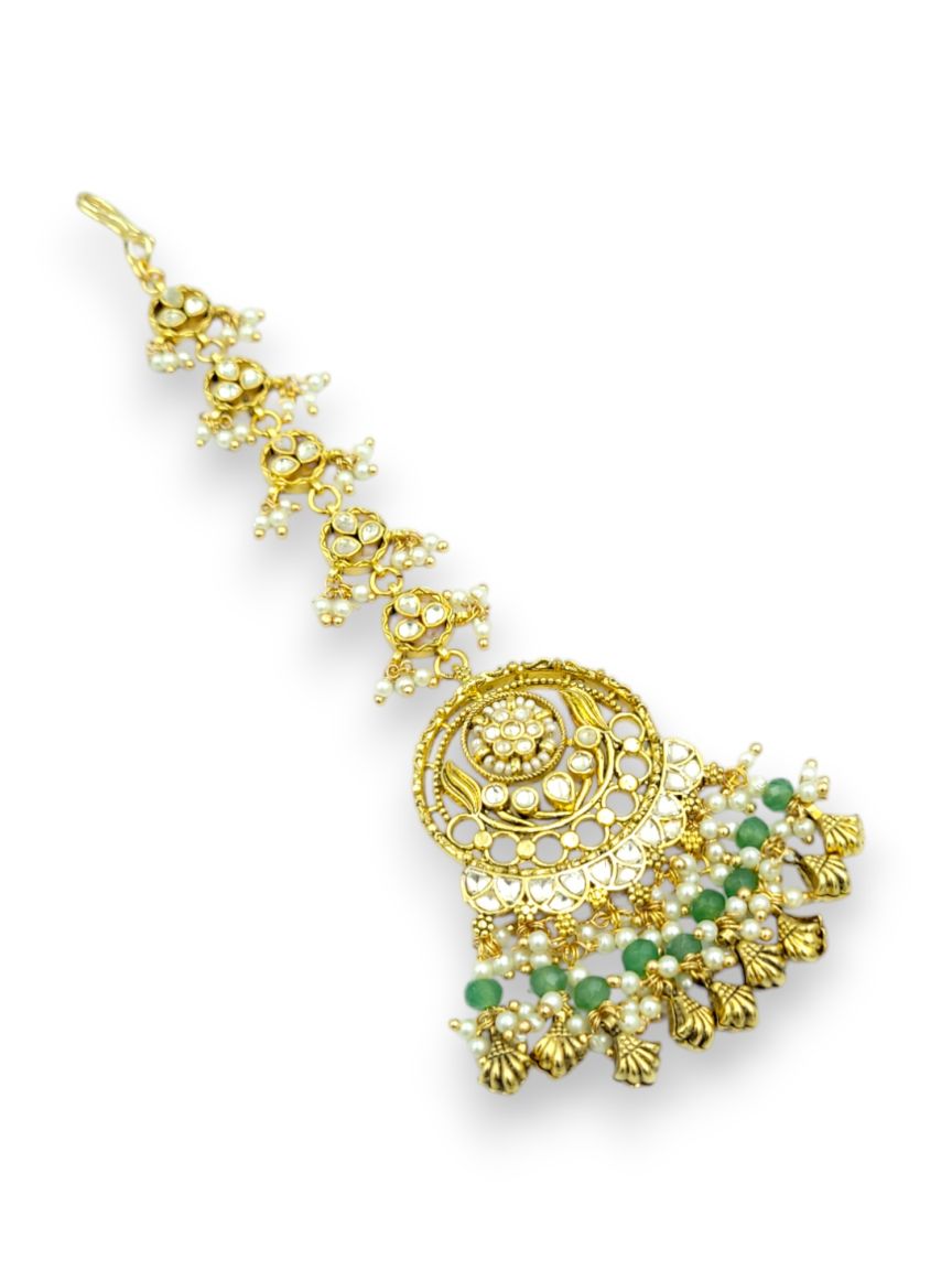 MAANG TIKA IN JADAU KUNDAN STYLE | DESIGN - 24262