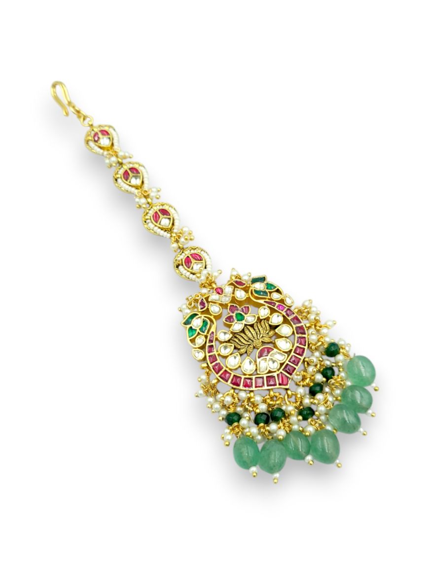MAANG TIKA IN JADAU KUNDAN STYLE | DESIGN - 24263