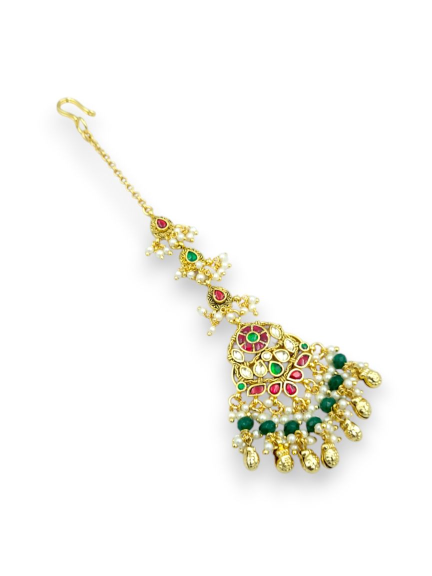MAANG TIKA IN JADAU KUNDAN STYLE | DESIGN - 24264