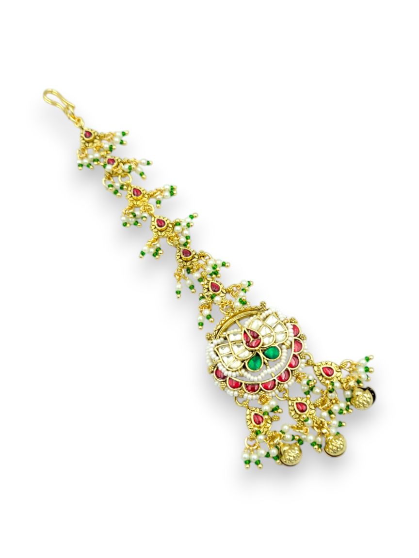 MAANG TIKA IN JADAU KUNDAN STYLE | DESIGN - 24265