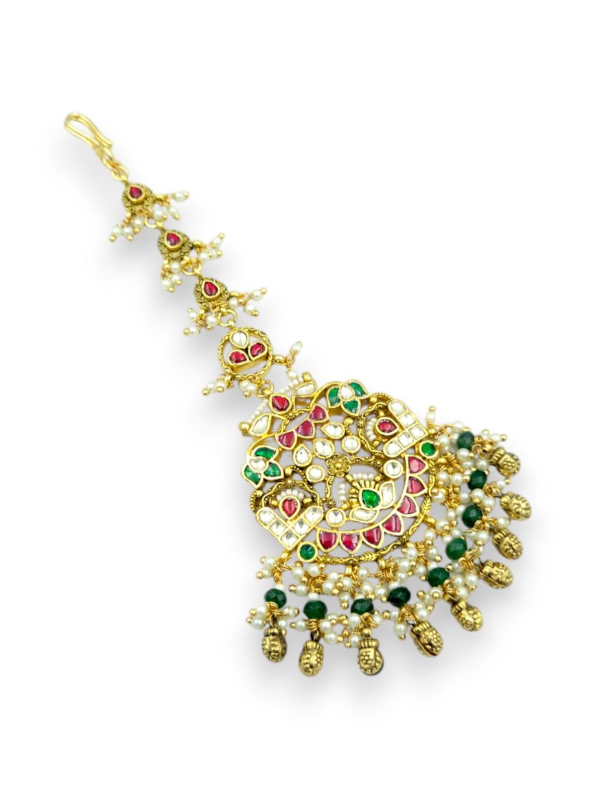 MAANG TIKA IN JADAU KUNDAN STYLE | DESIGN - 24266