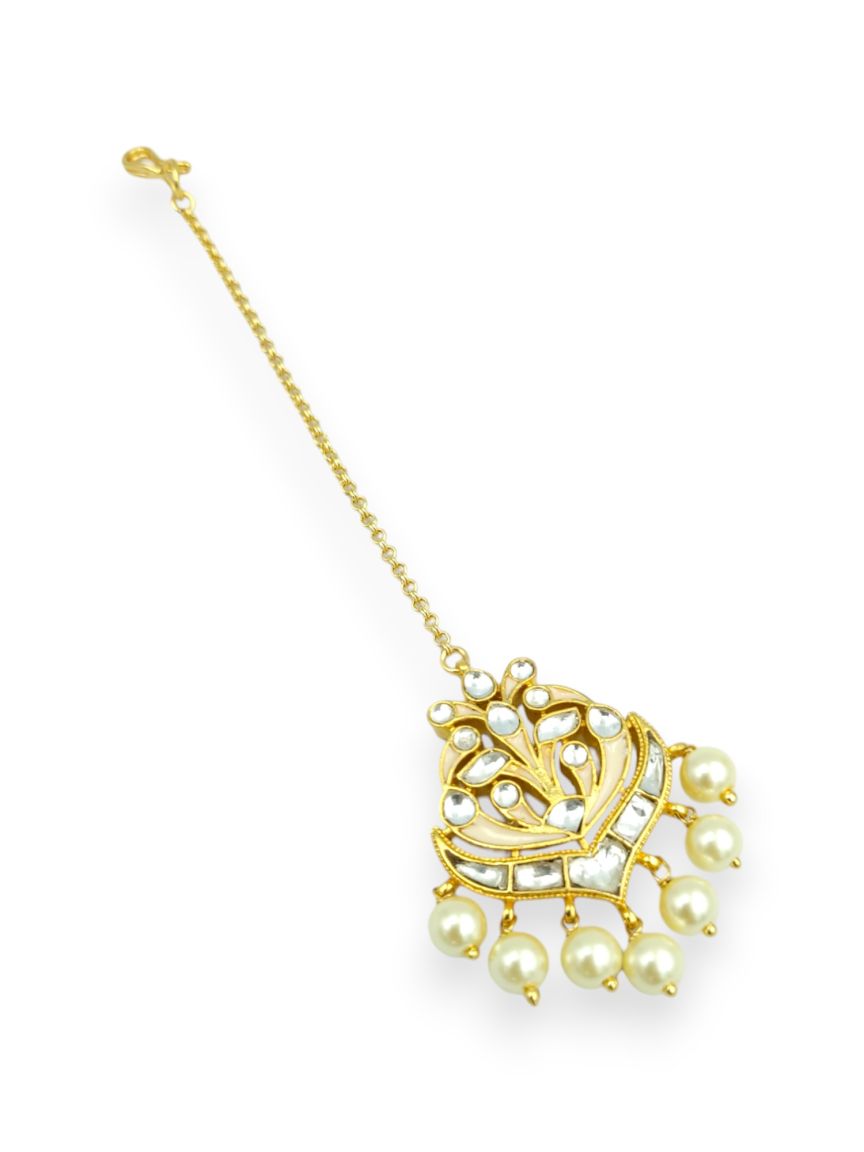 MAANG TIKA IN MEENAKARI STYLE | DESIGN - 23960