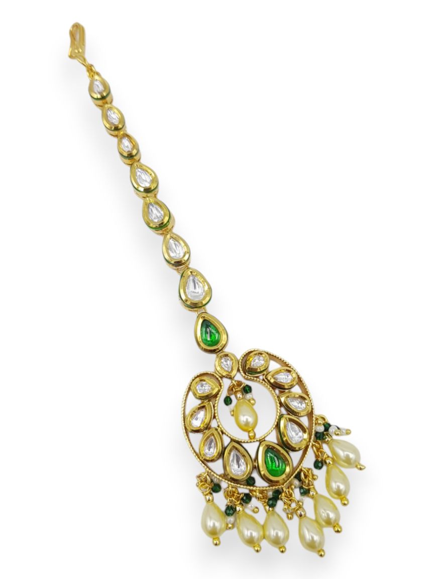 MAANG TIKA IN VILANDI KUNDAN STYLE | DESIGN - 23191