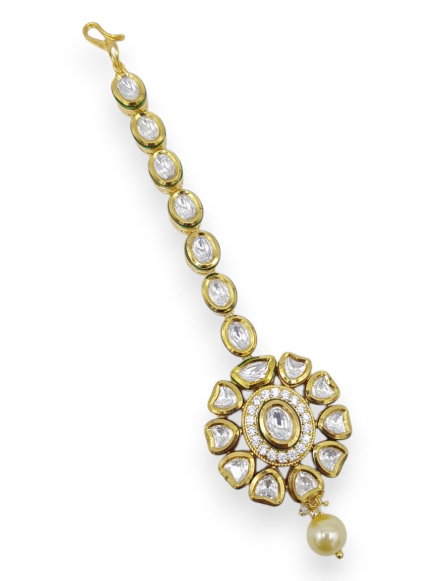 MAANG TIKA IN VILANDI KUNDAN STYLE | DESIGN - 23192
