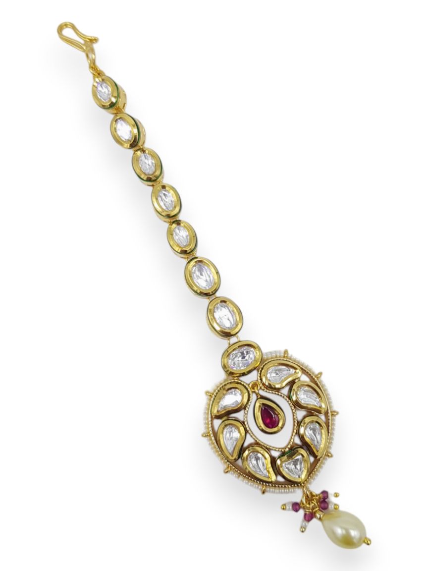MAANG TIKA IN VILANDI KUNDAN STYLE | DESIGN - 23195